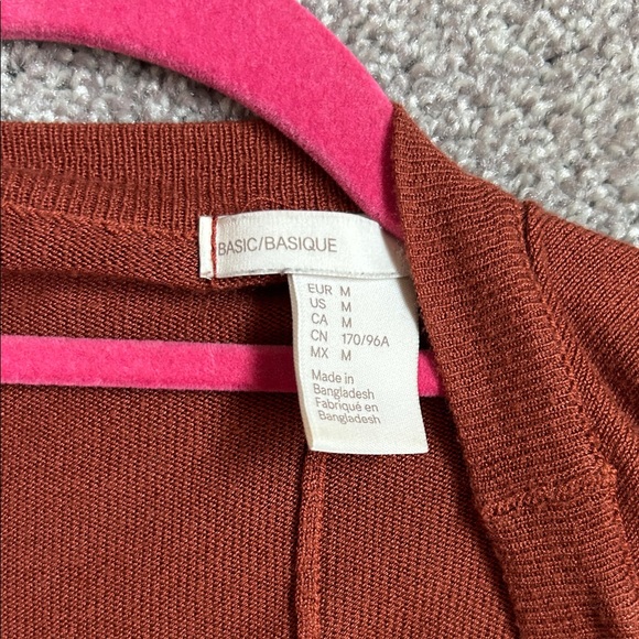 3/15$ 🛍️ H&M Women's terracotta Open Cardigan - Picture 2 of 4